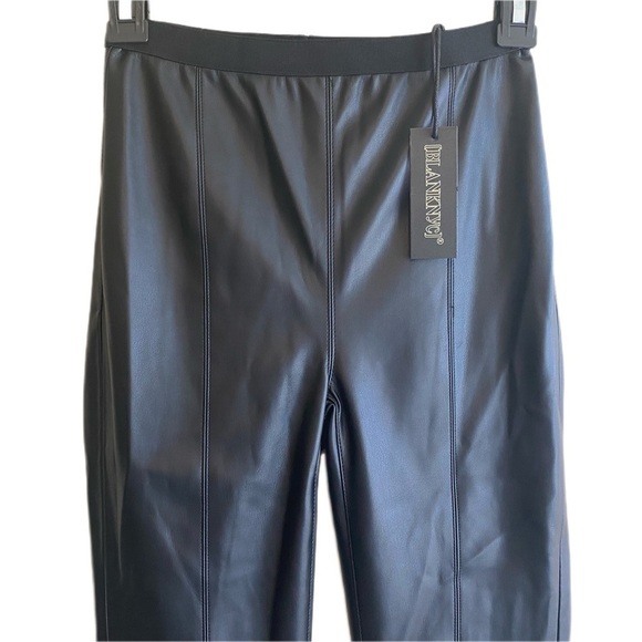 BLANK NYC Night Walks Faux Leather Pull On Black Leggings Size 24 NWT - Picture 8 of 10